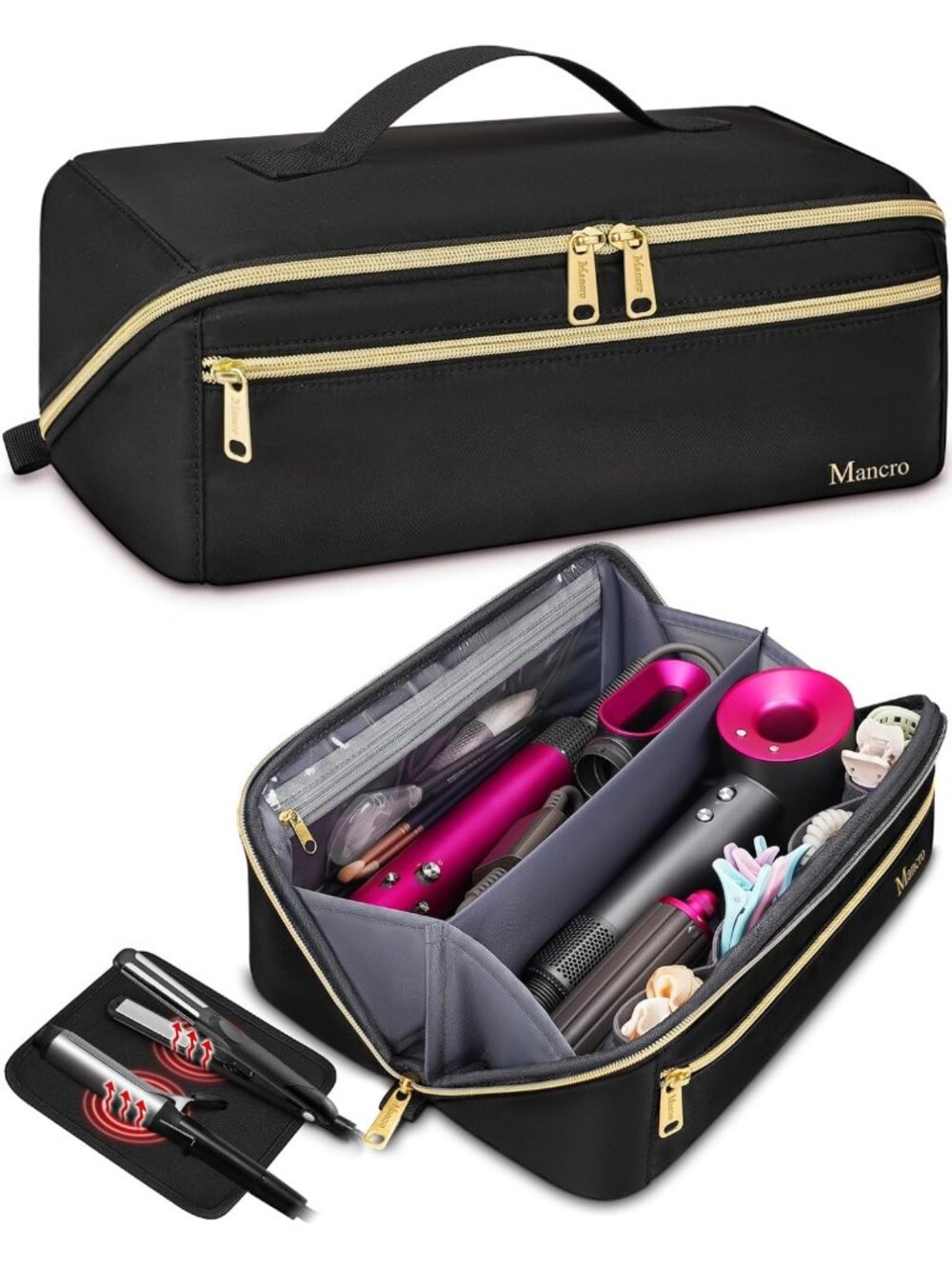 Travel Hair Tools Organizer Bag for Shark Flex Fusion, XL - Perfect for